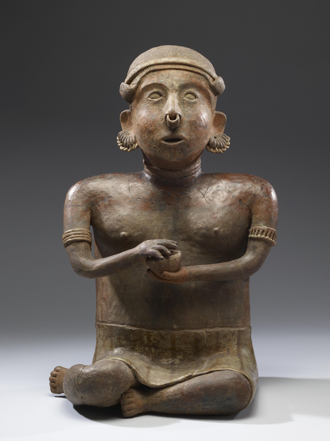 [OS] Seated Female Figure. Nayarit, Mexico. Shaft tomb culture. 300 BC ...