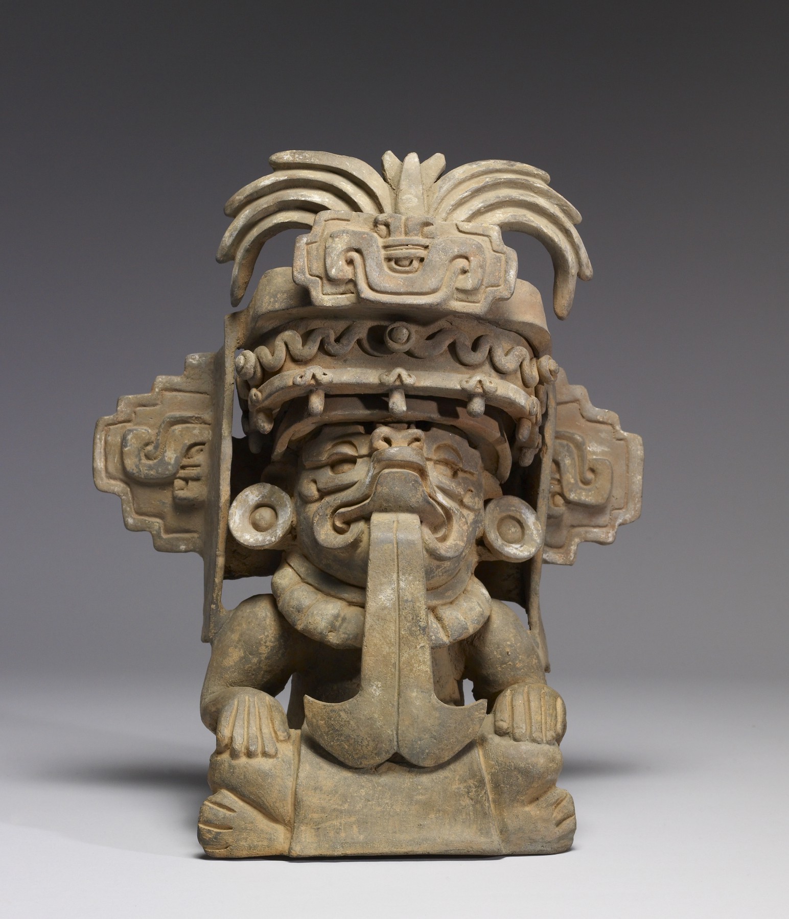 [OS] Figural Urn of Cocijo (Cociyo). Oaxaca, Mexico. Zapotec. 300 AD to ...