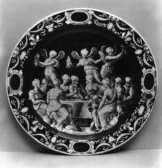 Image for Dish with the Wedding Banquet of Cupid and Psyche