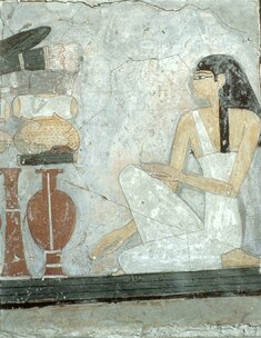 Image for Woman Kneeling Before an Offering Table