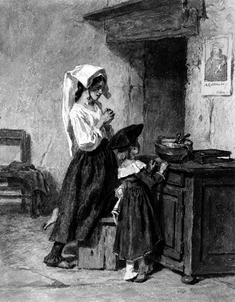 Image for Italian Peasant Girls at Prayer