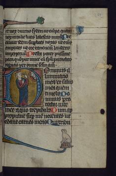 Image for Initial D with David Pointing to His Eye Before the Face of God; Dog in Margins