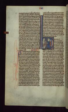 Image for Historiated Initial "H" with Moses Speaking to the Israelites