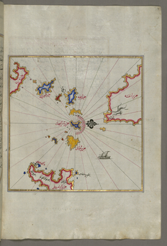 Image for Map of Small Islands in the Region of Naxos and Amorgos in the Southeastern Aegean Sea