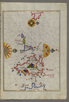 Image for Map of the Island of Paros in the Aegean Sea