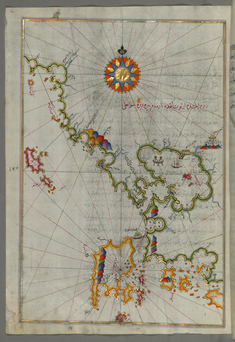 Image for Map of the Western Coast of Greece From the Island of Levcas Going North as Far as Paxi Island