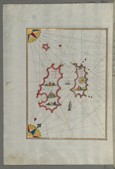 Image for Map of Two Unidentified Islands in the Vicinity of Pag Island.