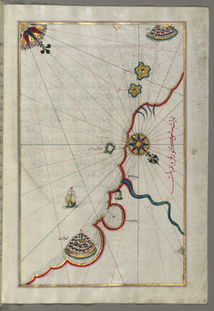 Image for Map of the Coastline From Marano to Caorle, Province of Venice