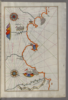 Image for Map of the Algerian Coast Around Oran and Mostaganem