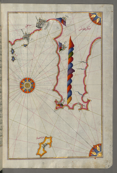 Image for Map of the Tunisian Coast with the Cities of Kelibia, Hammamet, Sousse, and Monastir