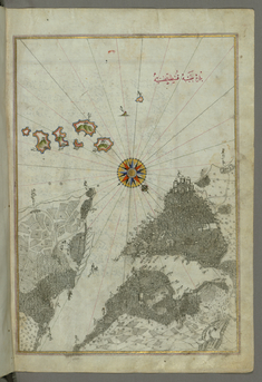 Image for Map of the City of Istanbul, from Book on Navigation by Piri Reis