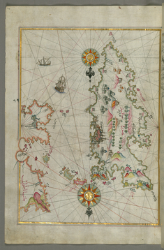 Image for Detailed Map of Sakiz Island with its Fortress and Other Topographical Features