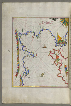 Image for Map of the Anatolian Coast Facing the Island of Samos