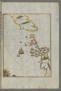 Image for Map of the Area Between the Islands of Ikaria and Samos
