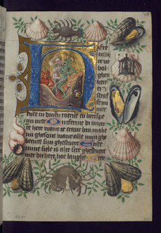 Image for Leaf from the van Alphen Hours: Initial H with Souls Cast into Hellmouth