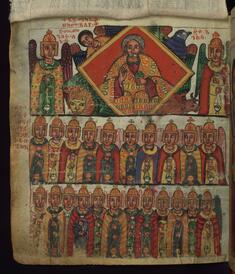 Image for God the Father with the Twenty-four Elders and the Archangels Michael and Gabriel