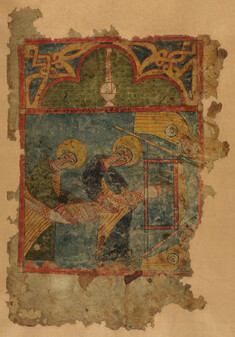 Image for Single leaf with Christ's entombment and resurrection