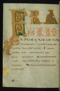 Image for Fratres with Decorated Letters F, R, and A