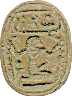 Image for Scarab with Cartouche of Thutmosis IV (1397-1388 BCE)