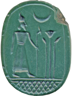 Image for Scarab with a Standing Ruler