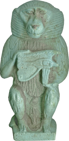 Image for Thoth in the Form of a Baboon with Udjat Eye
