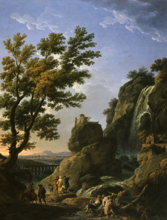 Image for Landscape with Waterfall and Figures