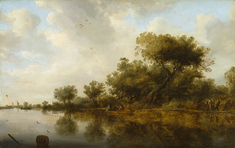 Image for River View with Fishermen