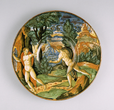 Image for Plate with Apollo and Daphne