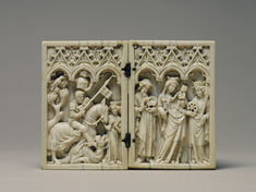 Image for Diptych with Saint George and the Dragon, and the Virgin and Child with Saints