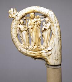 Image for Crozier with the Virgin and Child, and the Crucifixion