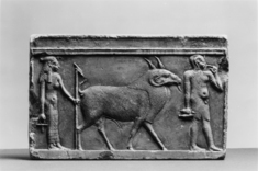 Image for Rectangular Tablet with Isis, Horus and Ram