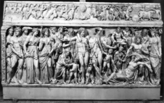 Image for Sarcophagus with Dionysus and Ariadne