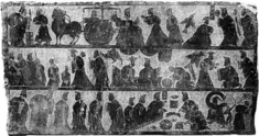Image for Copy of a 2nd-century Han Tomb Relief with Narrative Scenes