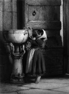 Image for Italian Peasant Girl Dipping Hand Etc