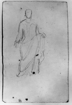 Image for Sketch after antique draped statue (a)