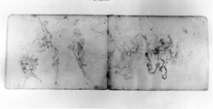 Image for Studies of man on horse for charles (a)