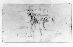Image for Sketch of medieval chair (a)