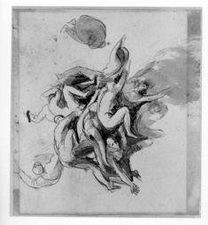 Image for Study for decoration; subject "inferno"; Fall of the Angels