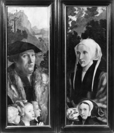 Image for Wings of a Triptych: Two Donors with their Children
