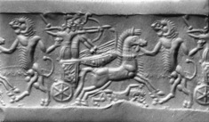 Image for Cylinder Seal with a Chariot Combat Scene