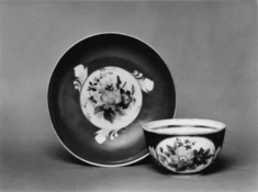 Image for Cup and Saucer with Floral Decoration