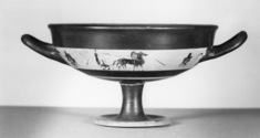 Image for Kylix Depicting a Driver in a Quadriga on One Side and Horseman on the Other