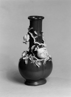 Image for Vase with Modeled Pomegranate Around the Neck