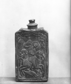 Image for Flask with an Image of Saint George Killing the Dragon