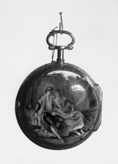 Image for Watch with double case; SHEPHERD YOUTH EMBRACING A SHEPHERDESS