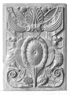 Image for Medallion flanked by griffins