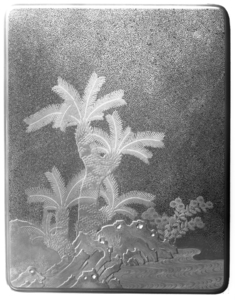 Image for Writing Box; Rockery/ferns near a windng stream