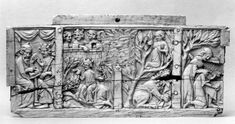 Image for Box Front with Scenes of Alexander and Pyramus