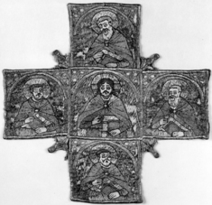 Image for Fragment from a Stole (Omophorion) with Christ and the Four Evangelists
