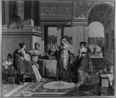 Image for Framed wallpaper panel; Psyche and her sisters